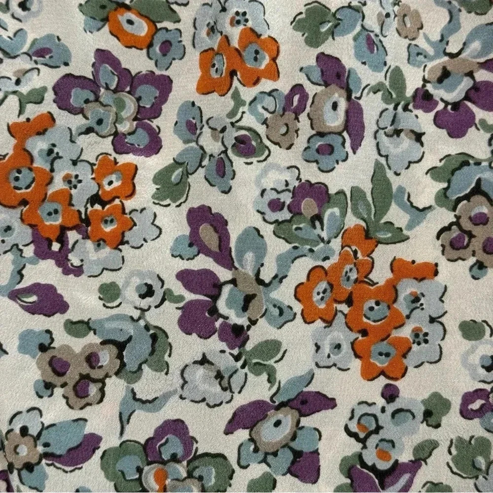 Rebecca Taylor 100% Silk Sleeveless Floral Top. Size 6 - Picture 7 of 8
